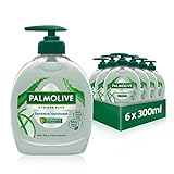 Palmolive Seife Hygiene+ Sensitive 6x300ml - flüssige Handseife mit Aloe Vera zur sanften...