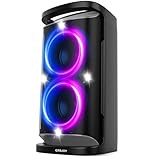 QxbJoy Bluetooth Lautsprecher Groß, Partybox, 160W Powerful, Lauter Sound,...