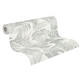 Livingwalls Vliestapete New Walls Tapete Cosy & Relax mit Palmenblättern 10,05...