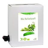 3 Liter Bio Sellerie Saft - 3 Monate Bio Sellerie Saftkur - ökologischer Selleriesaft in...