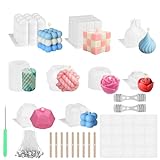 Kerzenform Silikon 9 Stück DIY Kerzen Formen Silikon Candles Mould Silicone DIY...