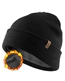 FURTALK Classic Beanie mit weiches Thermisches Polarfleece-Futter Unisex...