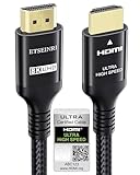 Etseinri 10K 8K HDMI 2.1 Kabel 2M, Zertifiziertes 48Gbps Ultra High Speed HDMI®...