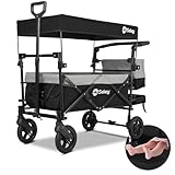 Sekey Faltbarer Bollerwagen Kinder mit 150KG Tragkraft, Handwagen Klappbar für Kinder mit...