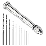1pcs Handbohrer mit 10 Spiralbohrer (0.8-3mm),Hand Drill,Handbohrer...
