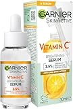 Garnier SkinActive Vitamin C Brightening Serum gegen dunkle Flecken, Gesichtsserum mit...