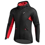 ROCKBROS Fahrradjacke Herren Winter Radjacke Winddicht Atmungsaktiv Thermo...