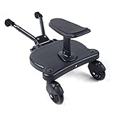 Buggy Board mit Sitz, Trittbrett für Kinderwagen Universal Kinderwagenbrett mit...