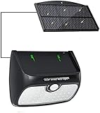 Solar Garden Lights 48 LED Solarleuchten Outdoor, Superhelles Abnehmbares Solarpanel 2,5...