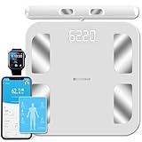 Silvergear® Personenwaage mit Handsensoren | Körperfettwaage mit App | Waage Digital mit...