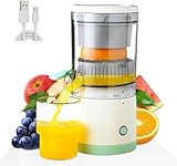 Raxtup® Zitruspresse Maschinen Wiederaufladbar - Tragbarer Entsafter mit USB und...