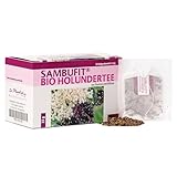 Sambufit® Bio Holundertee, Holundertee aus Bio- Holunderblüten und Bio-...