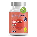 Vitamin B12-400 vegane Tabletten - 500µg Vitamin B12 Methylcobalamin...
