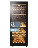 Haier Weinkühlschrank 50 SERIE 5 HWS79GDG I Weinklimaschrank für 79 Flaschen I...