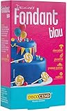 DECOCINO Fondant Blau – 250 g – ideal zum Verzieren von Kuchen, Torten, Cupcakes –...