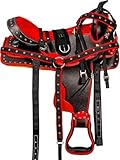Classic Barrel Racing, handgefertigter Western-Sattel, synthetisch, leicht, hoher Kantel,...