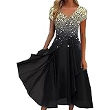 Damen Kleider Spitzenkleid Chiffon Cocktailkleid Festliches Ballkleid Brautjungfernkleider...
