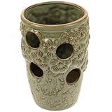 WRITWAA Keramik Orchideentopf mit Mehreren Öffnungen Leichter Blumentopf für Sukkulenten...