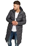 Soulstar Herren Winter-Parka Winter-Jacke mit Kapuze S2_GRAPEFRUIT-Charcoal-L