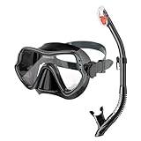 FSJMTQTS Tauchmaske Schnorchelrahmenmaske Unterwasserschnorchel Schnorcheln für...