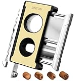 LIHTUN Zigarrenschneider Guillotine 4 in 1 One-Touch, gerader Schnitt, V-Schneider mit...