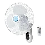 Orbegozo WF0242 - Wandventilator, Fernbedienung, 3 Stufen, mehrfach drehbares Kopfteil,...