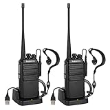 Radioddity GA-2S Walke Talkie Set 4KM Reichweite 16 Kanäle UHF Profi Funkgerät...