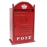 Funerom Briefkasten, Wandmontage, Vintage-Stil, Metall, 22,9 x 14,9 x 37,8 cm,...