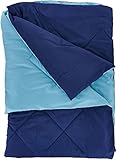 Amazon Basics Wende-Steppdecke, Mikrofaser, Marineblau, 220X240cm