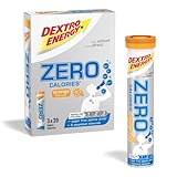 Dextro Energy Zero Calories - 3x20 Tabletten (3er Pack) - Orange - Leckeres VEGANES...