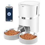 WellToBe Smart Futterautomat Katze & Hund, WiFi Automatischer Futterspender für...