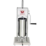 Beeketal 'BT05' Edelstahl Industrie Wurstfüllmaschine (5 L Volumen) SGS-geprüft, Profi...