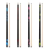 GARSEN 4 Stück Billard-Queue-Stick, 147,3 cm, 510 g, 538,6 g, 595,3 g, Billard-Haus, Bar,...