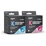Amazon Basic Care - Kinesio-Tape, Sport-Tape für die Muskeln, 5 m x 5 cm, 2...