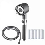trissano Hydro Sense Duschkopf Hochdruck-Handbrause mit Filter – 3 Strahlarten, 15...
