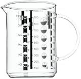 WMF Gourmet Messbecher Glas 1l, hitzebeständiges Glas, Messbecher 1l,...