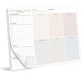 BIROYAL Wochenplaner Block A4 ohne festes Datum (50 Seiten), Schreibtischunterlage mit...