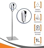 MyMAXXI | Mobiler Hand Desinfektionsmittelspender Station Sensor SHOP Spender Set 1x 1L...