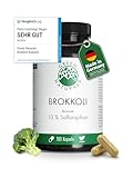 Brokkoli Kapseln - Hochdosiert: 170mg Sulforaphan & 1300mg Brokkoli Extrakt je Tagesdosis...
