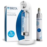 BRITA Wassersprudler sodaONE weiß inkl. CO2-Zylinder und BPA-freier PET-Flasche...