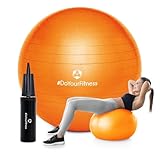 #DoYourFitness Gymnastikball + Luftpumpe - Sitzball in 65cm - 75cm & 85cm - Sicherer Anti...