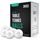 PRO SPIN Tischtennisbälle -Weiße Tischtennisbällen 3 Sterne 40+ (24er-Pack) |...