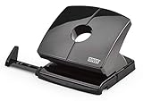 Novus B 220 Papierlocher (20 Blatt, mit Anschlagschiene, Metall/Kunststoff) schwarz, 1...