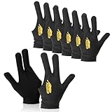 HZAOPZE Billard Handschuh-8 pcs 3 Finger Queue...