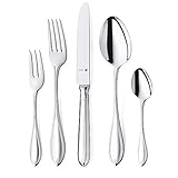 WMF Premiere Edelstahl Besteck Set 6 Personen, Essbesteck Set 30 teilig, Hohlheftmesser,...
