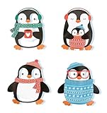 MC-Trend 4er Set Taschenwärmer - Handwärmer im niedlichen Pinguin Winter...