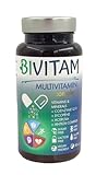 Multivitamin - 90 hochdosierte Kapseln(3 Monate) Vegan - Wertvolle Vitamine A-Z, mit...
