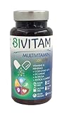 Multivitamin - 90 hochdosierte Kapseln(3 Monate) Vegan - Wertvolle Vitamine A-Z, mit...