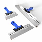 BACHSAM® Made in Germany hochwertiges Flächenspachtel Set 25cm,40cm, 60cm zum Spachteln,...