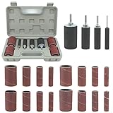 BIGP 20 Stück Schleifwalzen Schleifhülsen Set, Spindelschleifer Schleifmaschine...